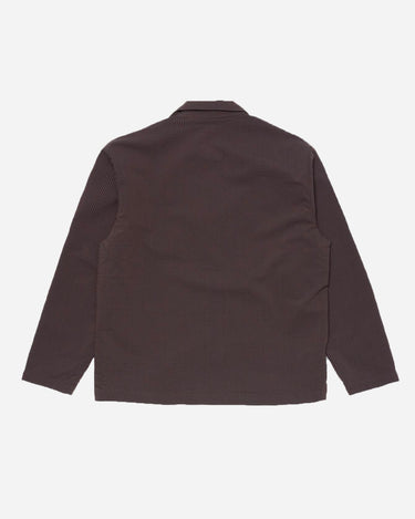 edwin Edison Blazer Seersucker Coffee Bean Black