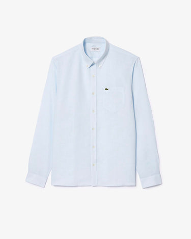 lacoste Regular Fit Linen Shirt Blue CH5692-51
