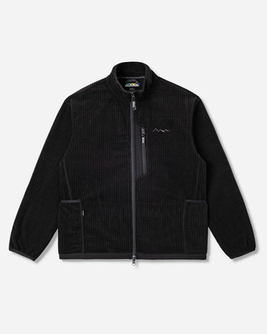 manastash Grid Fleece Zip Jacket Black