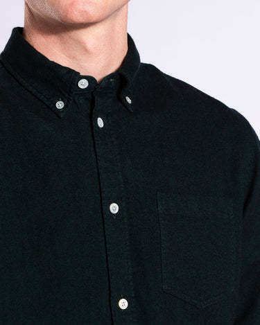 Anton Brushed Flannel Varsity Green