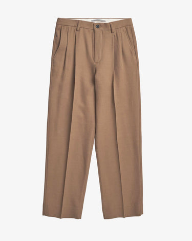norse project relaxed Cotton Wool Pleated Trouser Oak