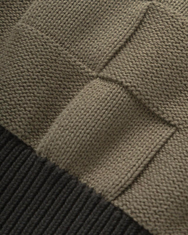 service works Check Panel Cardigan Olive