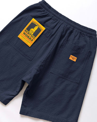 Service Works Seersucker Chef Short Dark Navy