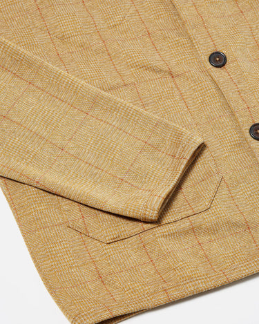 Universal Works Cardigan Wales Check Rust