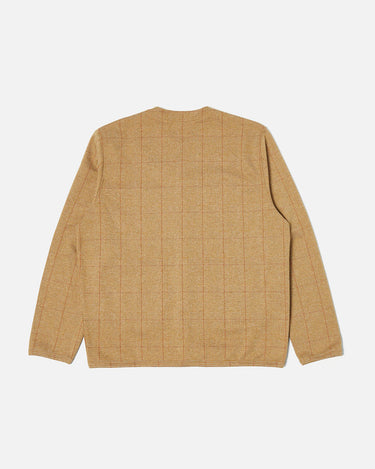 Universal Works Cardigan Wales Check Rust