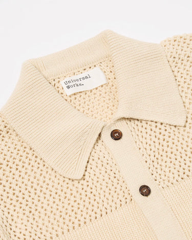 universal-works SS Knit Shirt Ecru 32761E