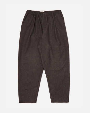 universal works Pleated Track Pant Upcycled Italian Tweed Brown