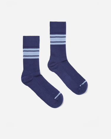 universal works sports socks navy blue