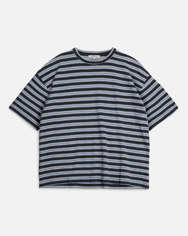 ymc Triple Tee Shirt Stripe Multi Navy Blue P6YAL90