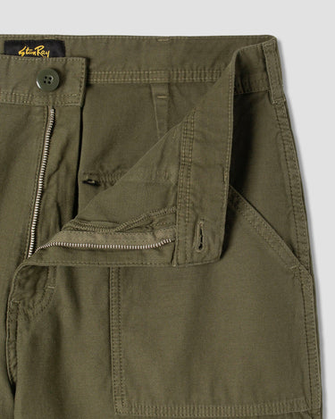 Fat Short Olive Sateen