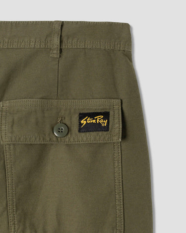 Fat Short Olive Sateen