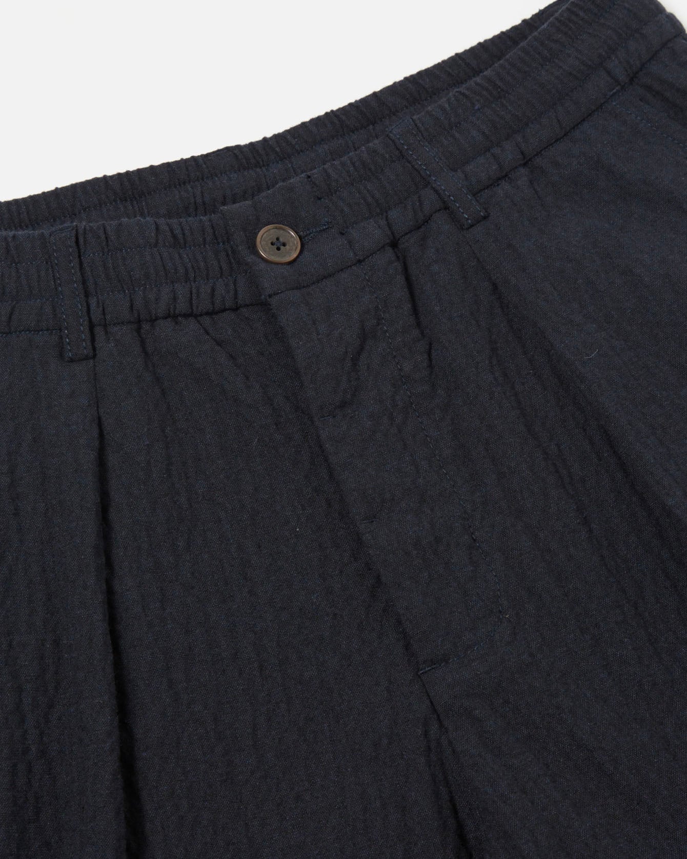 Pleated Track Pant Navy