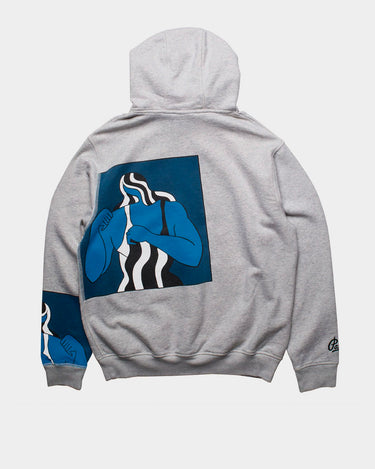 Self defence hooded sweatshirt grey heather