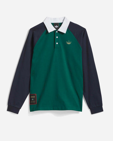Adidas Skateboarding Tyshawn Longsleeve Polo Green Legion Ink Product code: KE7013 