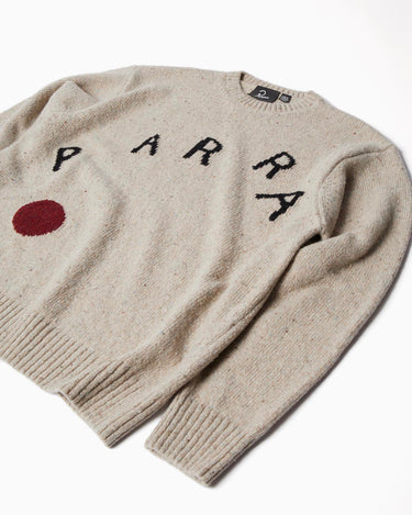 By Parra Red Dot Knitted Pullover Grey