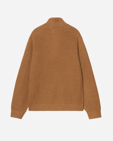 Carhartt WIP Detroit Half Zip Sweater Wip Hamilton Brown