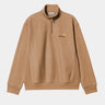 Carhartt WIP Half Zip American Script Sweat Peanut