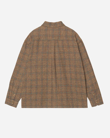 Carhartt WIP LS Bagley Shirt Check Hamilton Brown