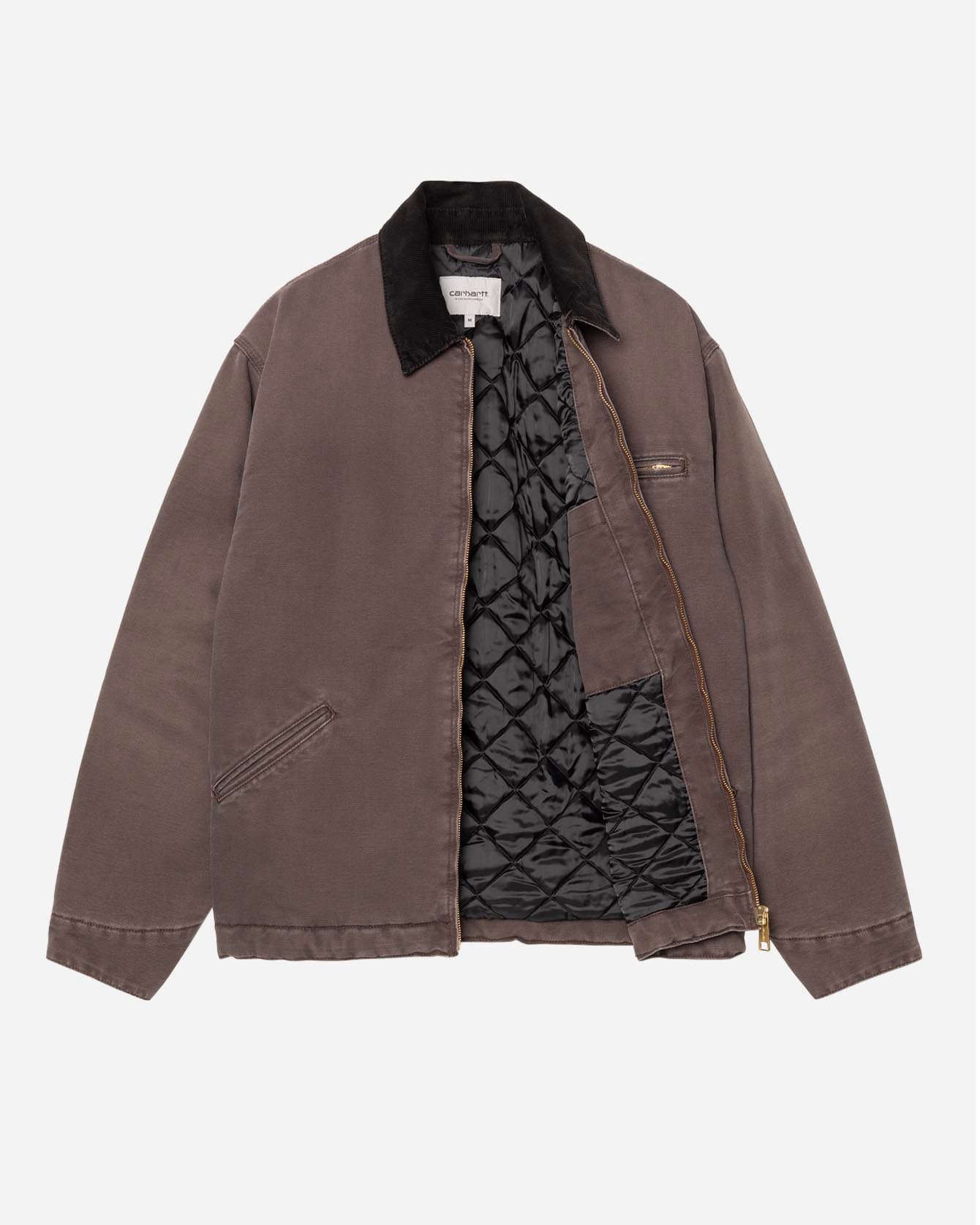 carhartt tobacco detroit jacket New arrivals from WIP The classic OG in brown, crafted from tough cotton Dearborn Canvas that's been chalk-washed for that perfectly faded, sun-kissed vibe The item also features a diamond OG Detroit Jacket - Tobacco