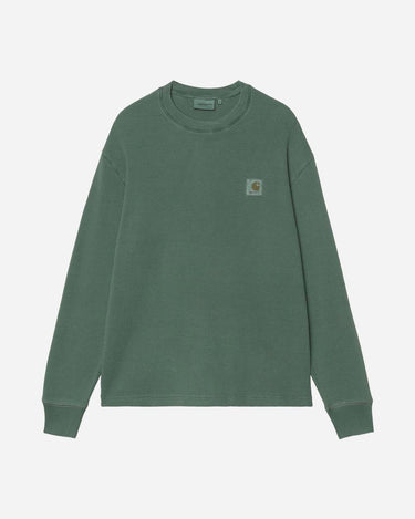Carhartt WIP W LS Nelson Tee Dark Scarab Garment Dyed