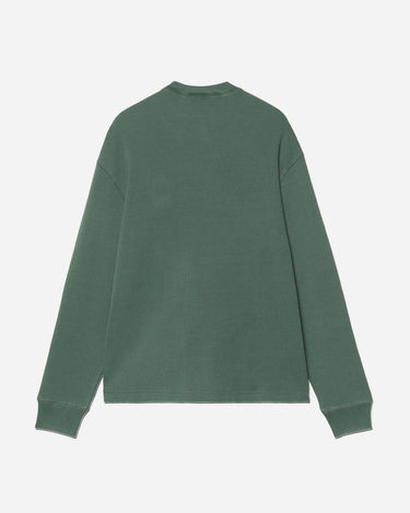 Carhartt WIP W LS Nelson Tee Dark Scarab Garment Dyed