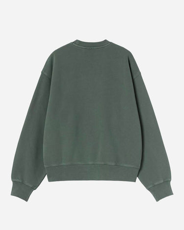 Carhartt WIP W Nelson Sweatshirt Dark Scarab Garment Dyed