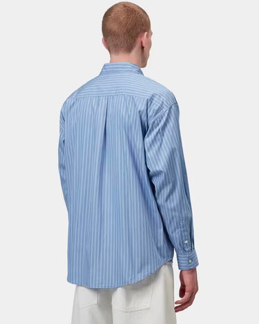 Carhartt Wip LS Keene Shirt Stripe Curacao I036805_3T5_XX