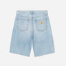 Carhartt Wip Landon Short Blue Heavy Worm Bleached I030469_01_WU
