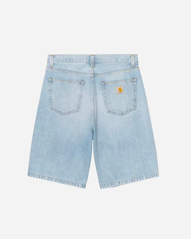 Carhartt Wip Landon Short Blue Heavy Worm Bleached I030469_01_WU