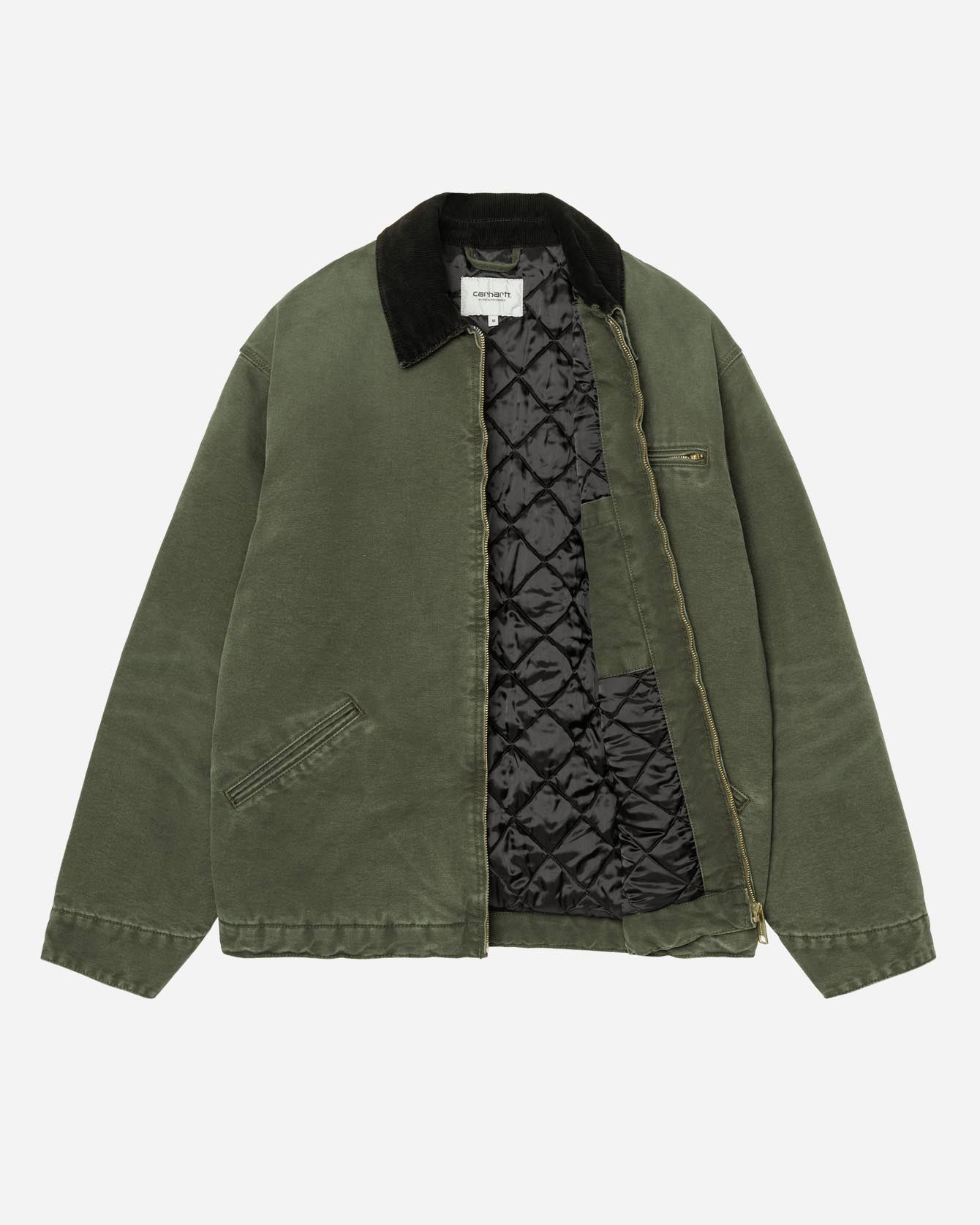 Carhartt WIP OG Detroit Jacket Olive Black Stone – Dela