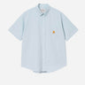 Carhartt Wip: S/S Toland Shirt Stripe Blue Fog I035151_31S_XX