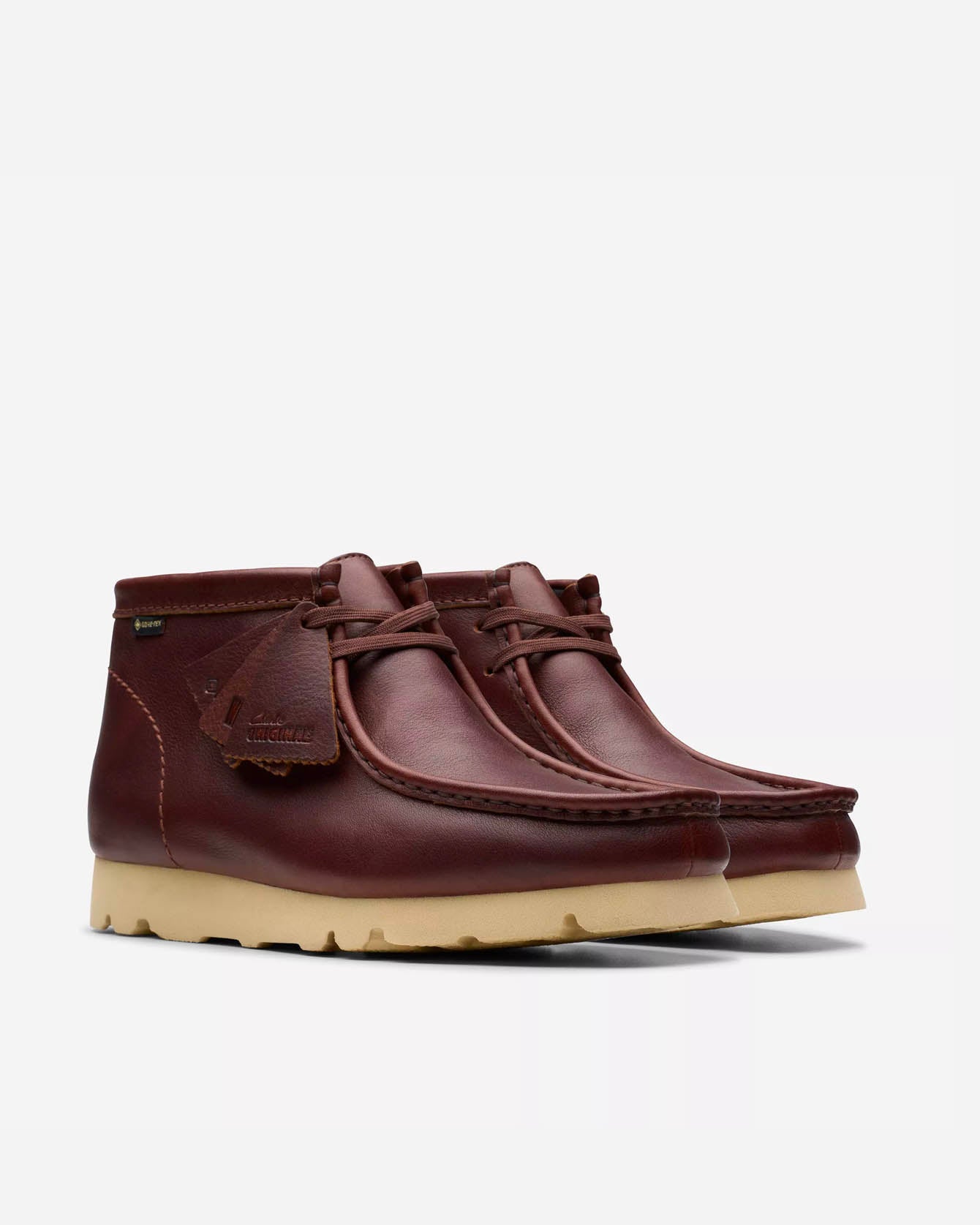 clarks wallabee gtx British tan 茶レザー　UK7 Clarks Wallabee Boot Gore Tex British Tan Leather – Dela