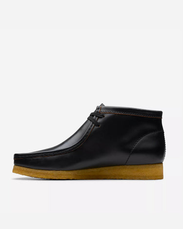 Clarks originals Wallabee Boot Black Smooth Leather