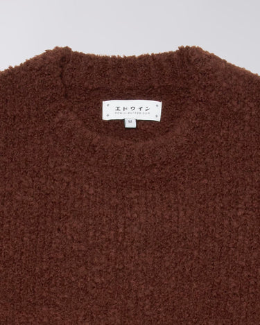 Edwin Dun Textured Sweater Rum Raisin