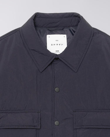 Edwin Nest Padded Overshirt Dark Navy