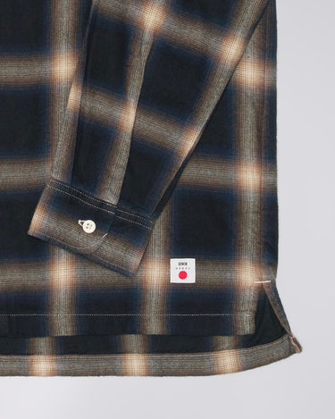 Edwin OPC Shirt Plaid Madras Brown Garment Washed