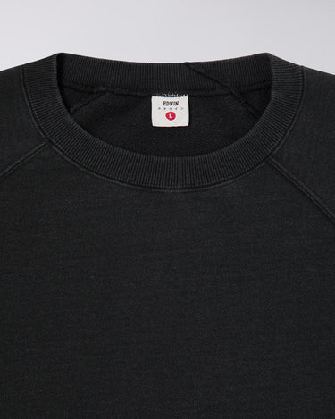 Edwin Raglan Sleeve Crewneck Black