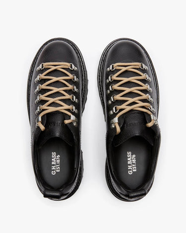 GH Bass Mason Hike Low Black Textured Leather BAZ6K420 100
