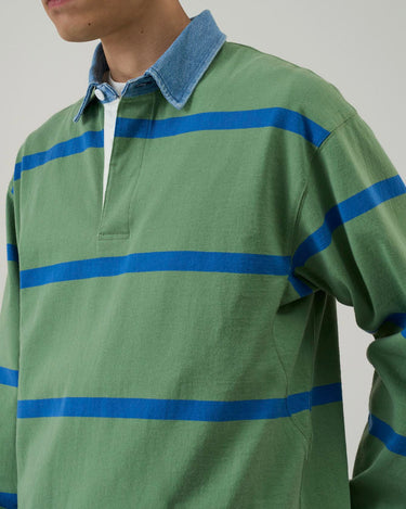 GRAMICCI Langdon Rugby Shirt Olive Blue