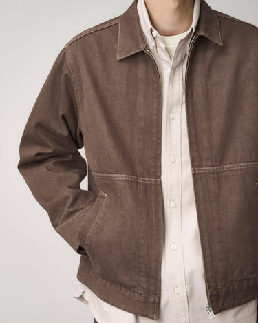 Japanesse  Slub Denim Jacket Amber