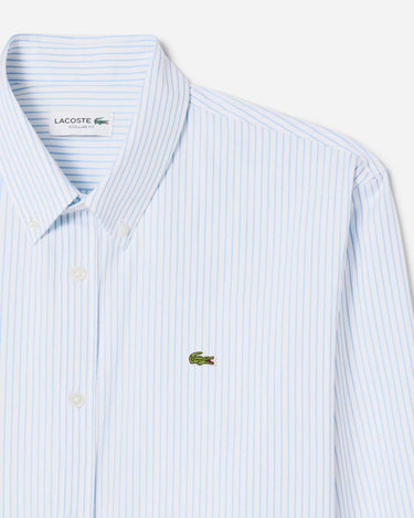 lacoste Long Sleeve Shirt Blanc Bleu 1