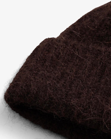 Norse Projects Alpaca Wool Chunky Rib Beanie Delicioso Brown N95-0986
