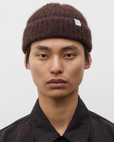 Norse Projects Alpaca Wool Chunky Rib Beanie Delicioso Brown N95-0986
