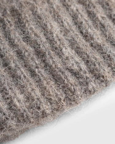 Norse Projects Alpaca Wool Chunky Rib Beanie Walnut N95-0986