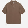 Norse Projects Anholt Cotton Crepe Polo Walnut N45-0677