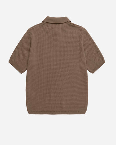 Norse Projects Anholt Cotton Crepe Polo Walnut N45-0677