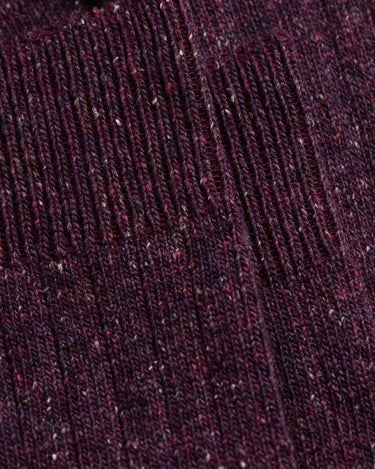 Norse Projects Bykle Neps Wool Rib Sock Darkest Purple N82-0778
 