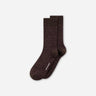 Norse Projects Bykle Neps Wool Rib Sock Seal Brown N82-0778 