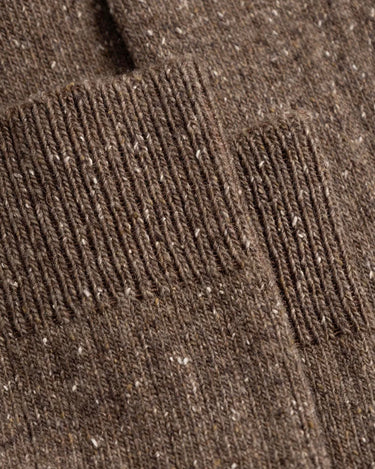 Norse Projects Bykle Neps Wool Rib Sock Walnut N82-0778 