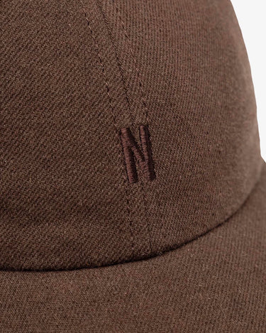 Norse Projects Cotton Wool Twill 6-Panel Cap Delicioso Brown N80-0770 